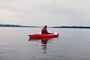 Kayaking is an activity that can be enjoyed alone or in a group.