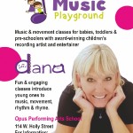 music playground postcard