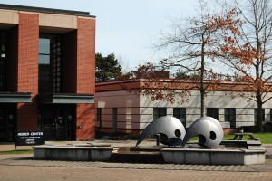 Whatcom Community College fountain.