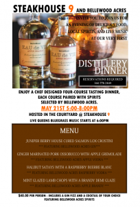 Steakhouse 9 & Bellewood Acres Distillery Dinner @  Steakhouse 9  | Lynden | Washington | United States
