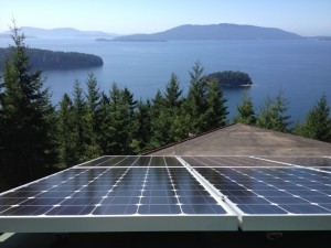 View from a 5.28 kW system above Chuckanut Bay.