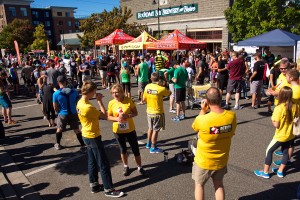 The Traverse starts and ends at Boundary Bay Brewery, with a beer garden, awards ceremony, and live music. Photo credit: Tim Chandonnet.