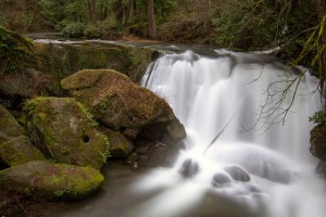 You can feel the spray from other-worldly Whatcom Falls in Whatcom Falls Park. Photo credit: Kenneth Kearney.