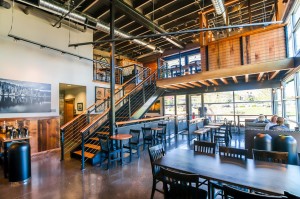 The Barkley Village Woods also includes the second-story "Greenhouse," a small meeting area that's free for customers to use. Several Woods locations offers similar spaces. Photo courtesy: The Woods Coffee.