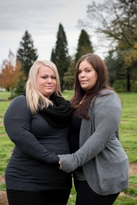 Thanks to Pass The Hat, sisters Robyn Scott (left) and Taylor Sernesky are finding emotional healing and financial relief after the sudden death of their father. Photo courtesy: Amy Woodward.
