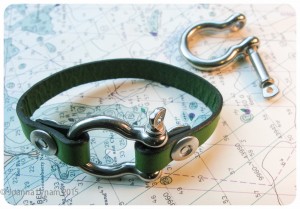 Give a friend a piece of nautical style with this stainless steel shackle bracelet. Photo courtesy: Nautical Gnome.