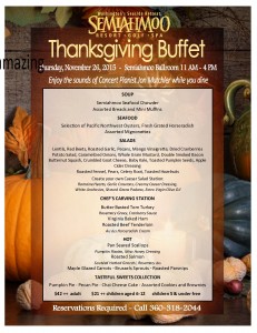 Thanksgiving Buffet @ Semiahmoo Resort | Blaine | Washington | United States