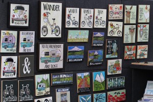 A variety of original and locally made art can be found throughout the Bellingham Farmers Market.