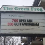 the green frog open mic