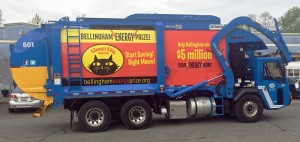 Sanitary Service Company is doing their part to help Bellingham win by spreading the word. Photo credit: Mark Peterson.