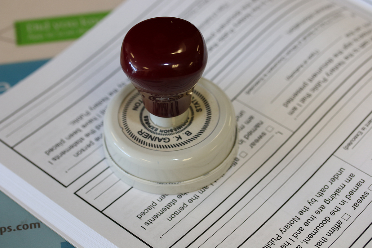 UPS Notary Stamp