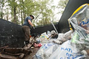 More than 2,100 pounds of garbage was collected at the September 2016 North Sound TU Cleanup event. Photo credit: Copi Vojta.