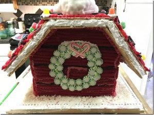 Tons of flour, Rice Crispies, fondant and sugar went into the construction of this winning house. Photo credit: Darcy Walters.