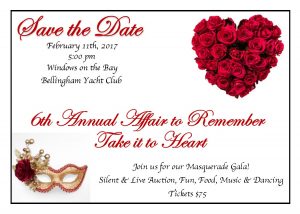 6th Annual Affair to Remember Take it to Heart @ Windows on the Bay, Bellingham Yacht Club