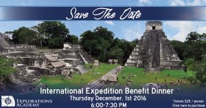 Explorations Academy: International Expedition Benefit Dinner @ Explorations Academy | San Francisco | California | United States