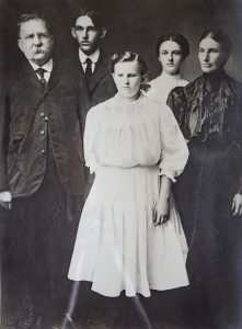 Mark Turner cherishes old family photographs like this one of Otto Henry de Gruyter, Olen Ferdinand de Gruyter, Iona Josephine, Mary Eunice Emmaline and Rhoda Jane (Hill) de Gruyter in Spencer, West Virginia circa 1910. Photo courtesy: Mark Turner.