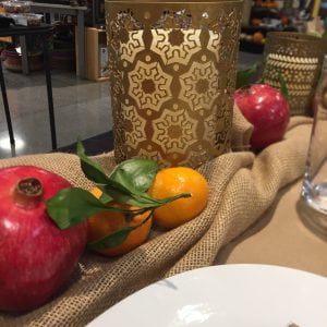 When designing your holiday table, don't be afraid to experiment with different colors and textures. Photo courtesy: Whole Foods Market.