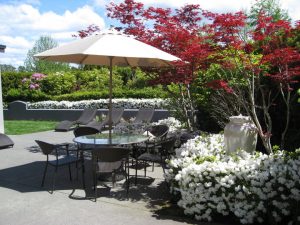 t's the little things such as a comfortable setting outside that make a difference says Terri Sirmans, General Manager. Photo courtesy: Holiday Inn Express Bellingham.