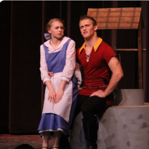The characters of Gaston and Belle came to life on the stage. Photo courtesy: Squalicum High School Theater.