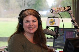 Nominee and Winner of Top 7 Under 40, Mandy Richards enjoys her dream DJ career on Kafe 104.1's morning radio show. Photo credit: Theresa Golden.