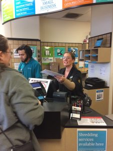 Bobbi Gainer has worked at The UPS Store at Sehome Village for nine years and has been Manager for five. Photo credit: Sara Holodnick.