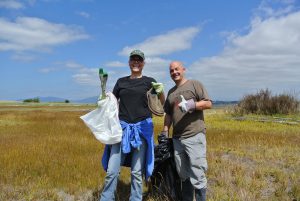 The RE Sources team recently held a cleanup at Swinomish Spit. Photo courtesy: RE Sources.