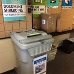 Shredding bin UPS Store