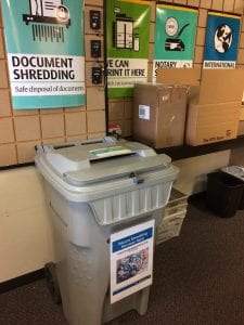 The UPS Store offers safe document disposal with convenient shredding services. Photo credit: Sara Holodnick.
