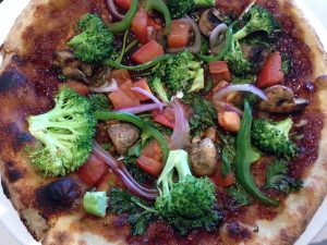 The Soy House pizza. This Vietnamese restaurant serves up the most vegan entrees in Bellingham. Photo credit: Clarissa Mansfield.
