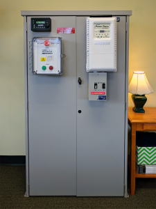 This battery solution is safe enough to be in your indoor living space. Photo courtesy: Western Solar.