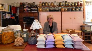Christie Tomlin has been making plant-based personal care products for 37 years. Photo credit: Patricia Herlevi.