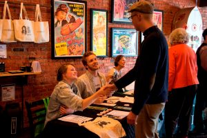 Many of the independent film events include opportunities before and after the screenings to meet filmmakers and community organizations. Photo credit: Daisey James.