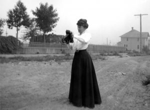 This is a rare photo of prolific award-winning Pacific Northwest writer, Ella Higginson. Photo courtesy: Whatcom Museum.
