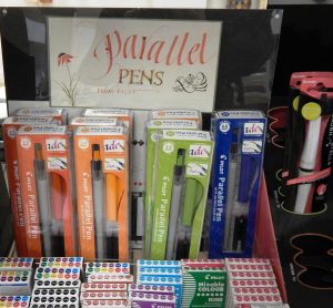 Wendy Schwartz recommends the parallel pen which enhances anyone's handwriting. Photo credit: Patricia Herlevi.