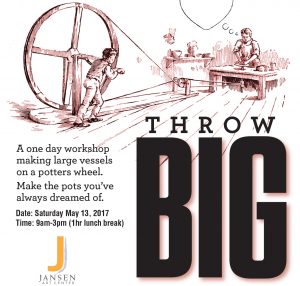 THROW BIG: Ceramics Class with Brian O’Neill @ Jansen Art Center | Lynden | Washington | United States