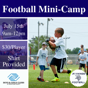 Boys & Girls Clubs of Whatcom County Football Mini-Camp @ Robert S. Harrington Field | Bellingham | Washington | United States