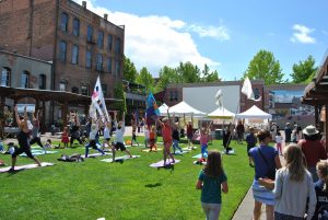 Yoga on the Green at Fairhaven Market @ Wednesday Farmers Market on the Village Green in Fairhaven