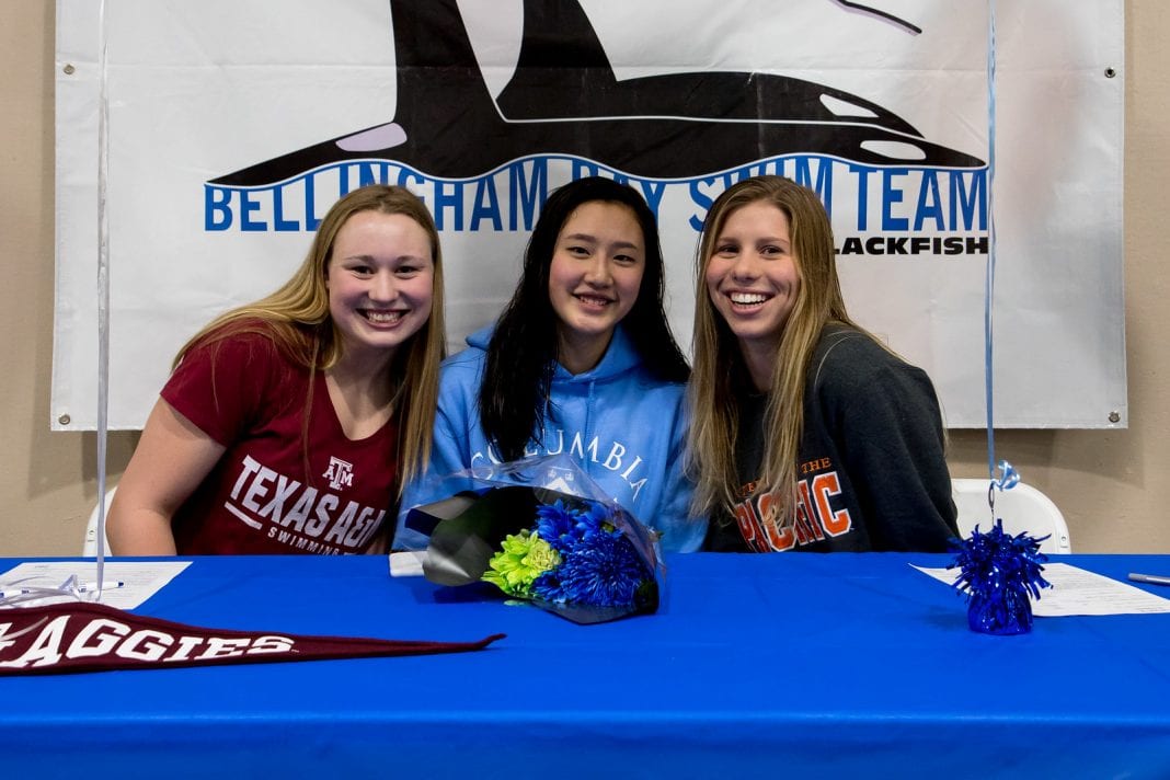 Emma Carlton, Emma Frey and Yanran Le