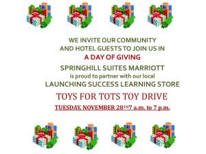 A Day of Giving - Toys for Tots Toy Drive at SpringHill Suites Marriott @ SpringHill Suites by Marriott | Bellingham | Washington | United States