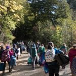 Mountain School students walking