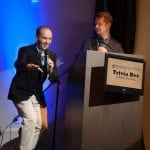 Trivia Bee ’17 Scotty VanDryver and Ken Jennings