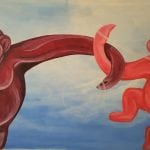 Childhood Games – 36×48, Acrylics on canvas