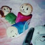 Childhood Memories – 36×48, Acrylics on canvas