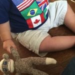 Comfort Kids Project -Baby hand with Sock Monkey – Bellingham Sock Monkey Project