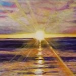 Love on the Water – Commissioned piece 2017 24×60 Acrylics on canvas