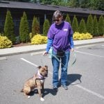 Whatcom Humane Society Volunteer and Ryder the dog