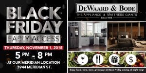 Black Friday Early Access Kickoff Event @ DeWaard & Bode | Bellingham | Washington | United States
