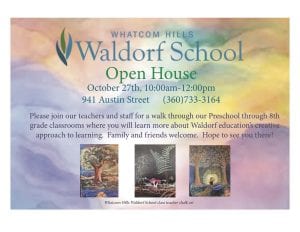 Whatcom Hills Waldorf School Open House @ Whatcom Hills Waldorf School | Bellingham | Washington | United States