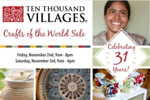 31st Annual Ten Thousand Villages Crafts of the World Sale @ Good News Fellowship | Ferndale | Washington | United States