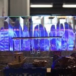 Bellingham Makerspace Glass sign